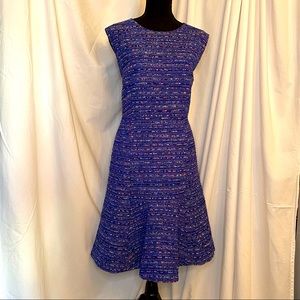 JCREW Blue Tweed dress